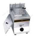 Fried Cooking Essential Heavy Duty Kommerzielle Gas Friteuse Maschine Mit 1-Tank 2-Korb Fried Chicken Equipment